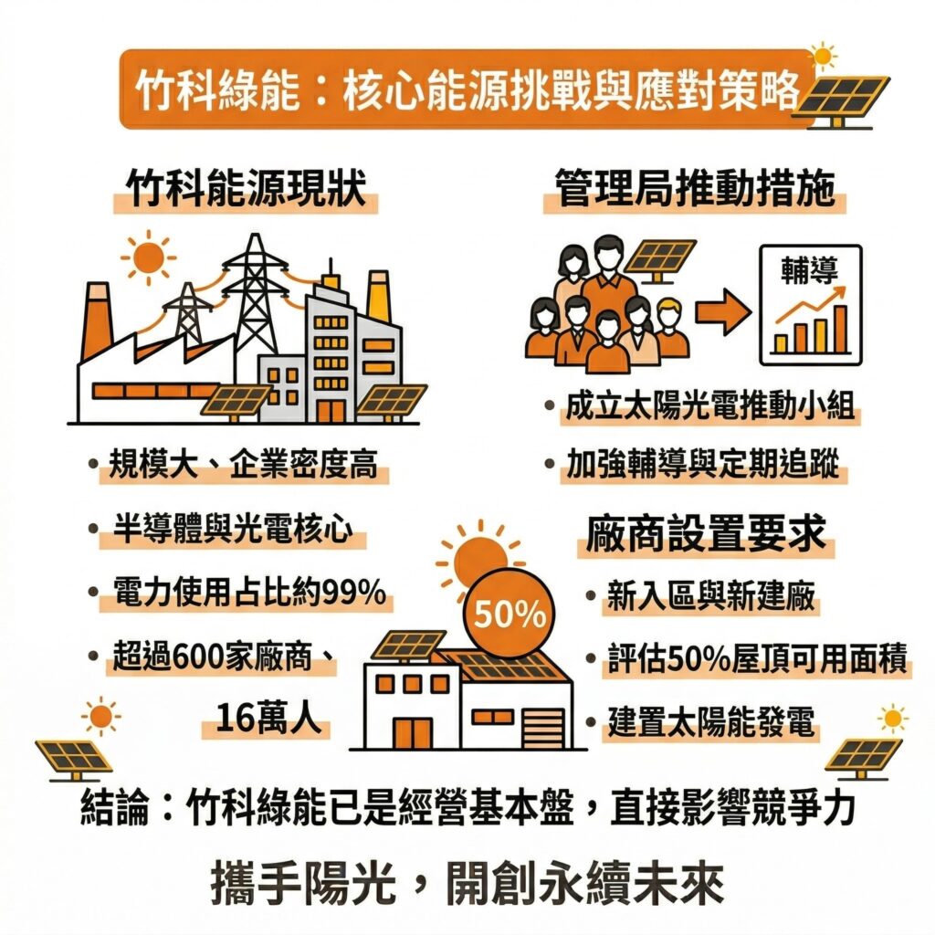 太陽能專家提醒，綠能是已經要成為竹科企業標配的現在進行式