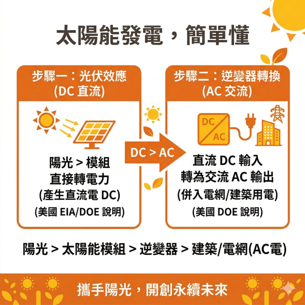 太陽能發電原理其實並不難懂
