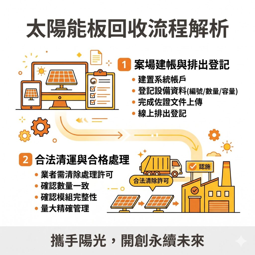 太陽能專家提醒，太陽能板回收流程可以分成這兩步驟