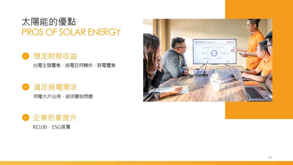 企業申請屋頂太陽能不只是為了環保，還能改善企業形象