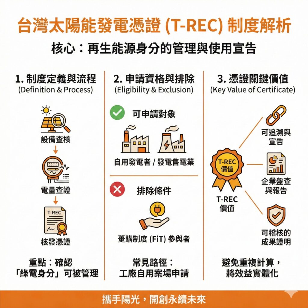 太陽能發電憑證就是工廠有做綠電的最好證明