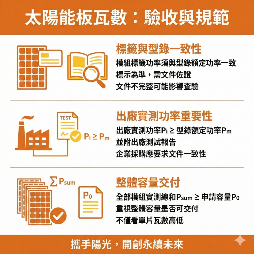 太陽能專家提醒，太陽能板更重要的是驗收與規範合格，文件一致