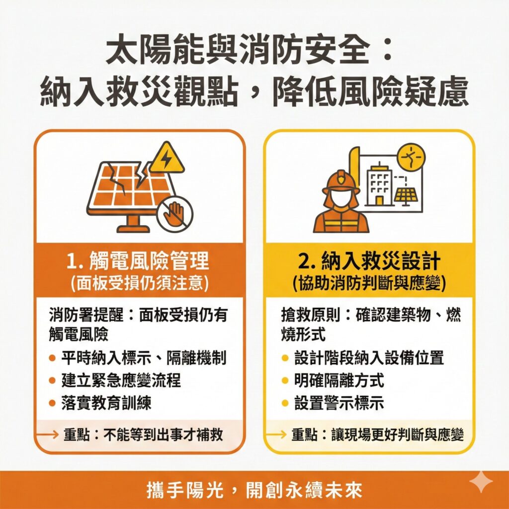 太陽能專家提醒,企業不能等到出事再來補救,要事前就想好應對方法,也能減輕疑慮