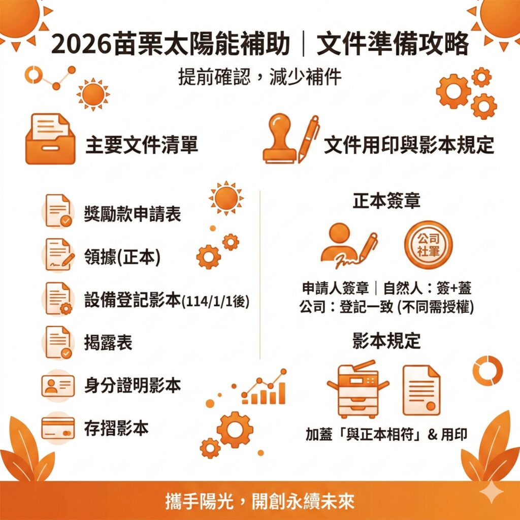 2026苗栗太陽能補助申請文件也有嚴格規定,交給太陽能專家幫你處理