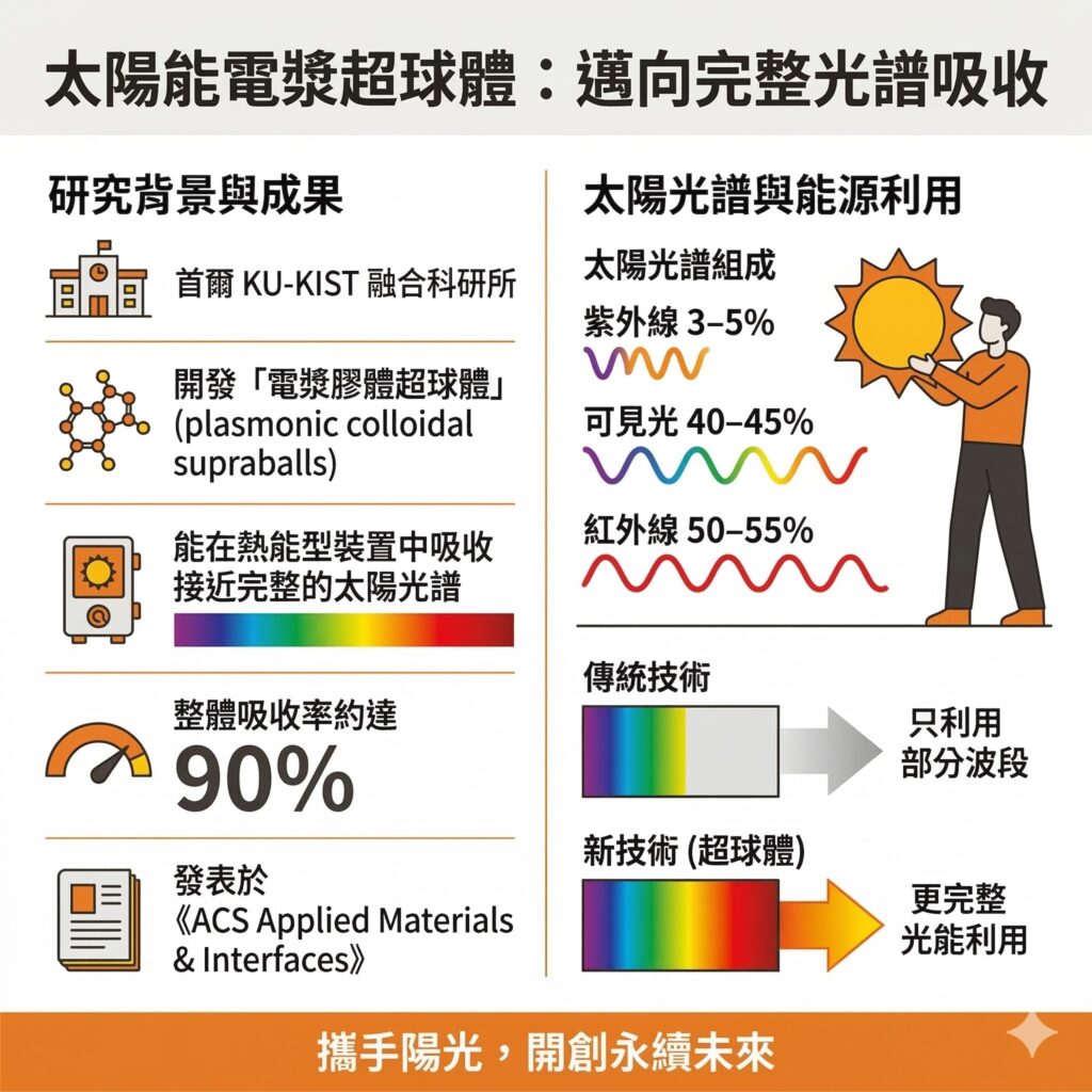 太陽能電漿超球體是一種最新技術，可以比傳統太陽能吸收更多太陽光譜能量